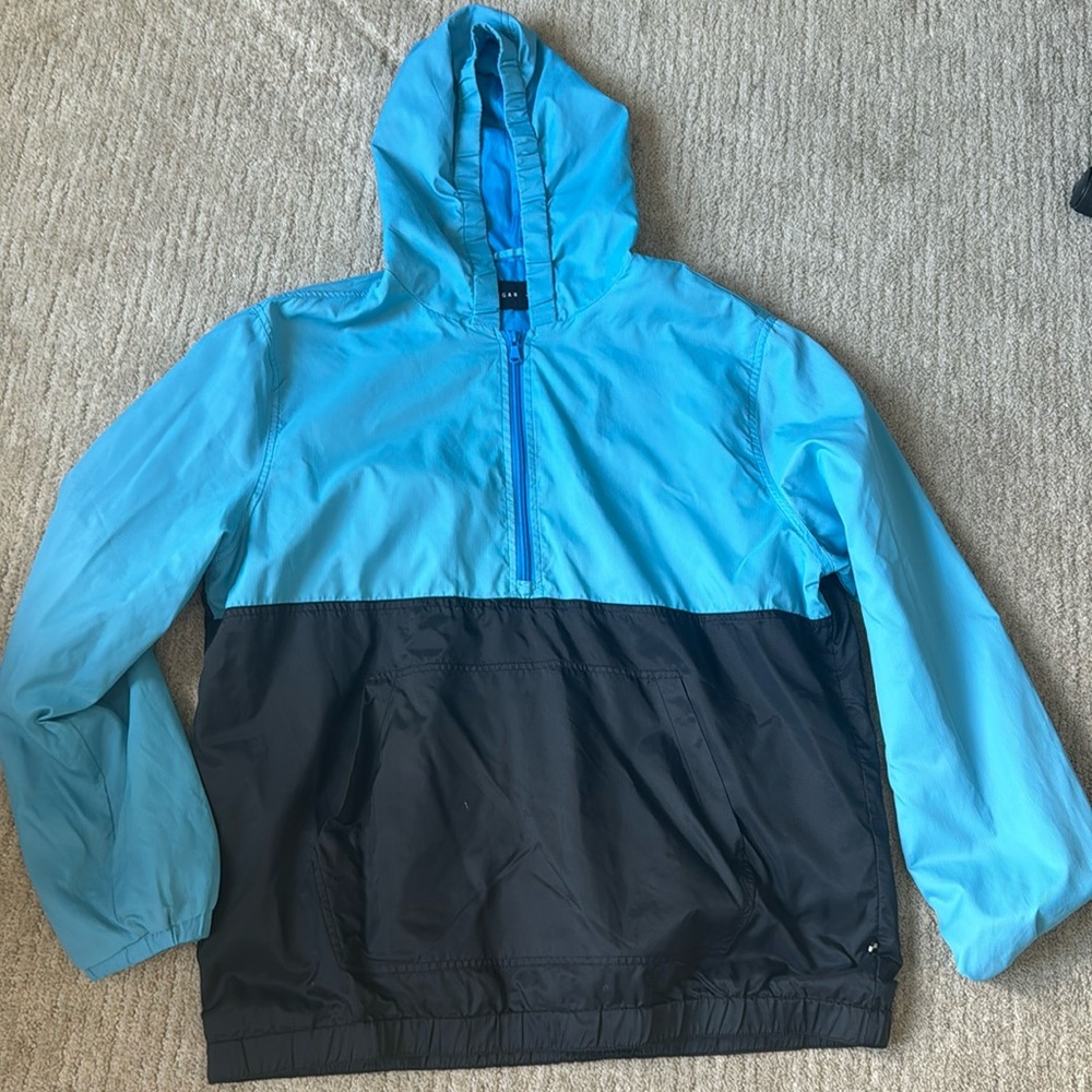 Black & blue windbreaker!